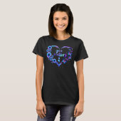 You Matter Semicolon Heart Sunflower Suicide Aware T-Shirt (Vorne ganz)