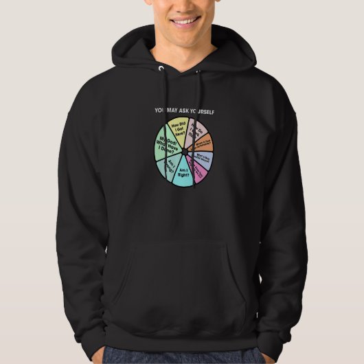 You May Ask Yourself Classic 80's Pop Music Retro Hoodie (Vorderseite)