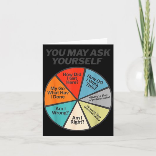 You May Ask Yourself How Did I Get Hear How Do I W Karte (Vorderseite)