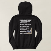 You May Ask Yourself Retro 5W2H Life Question Hoodie (Design Rückseite)