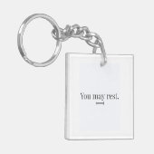 "You May Rest" Keychain Schlüsselanhänger (Vorderseite links)