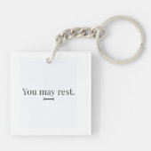"You May Rest" Keychain Schlüsselanhänger (Rückseite)