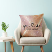 You Me Forever and Always Glitter Romantic Kissen (Stuhl )