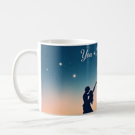 You + Me = Forever Mug Kaffeetasse (Links)