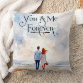 You & Me Forever Romantic Throw Pillow Kissen (Decke)