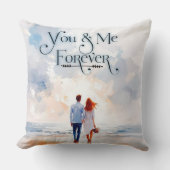 You & Me Forever Romantic Throw Pillow Kissen (Vorderseite)