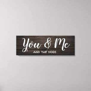 "You & Me" mit Personalisierung Leinwanddruck