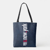 You Me & New York Shoulder Tote Bag Chic City Gift Tasche (Rückseite)