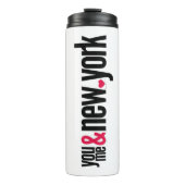 You Me & New York Thermal Tumbler Romantic Travel Thermosbecher (Vorderseite)