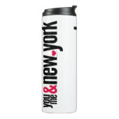 You Me & New York Thermal Tumbler Romantic Travel Thermosbecher (Nach links gedreht)