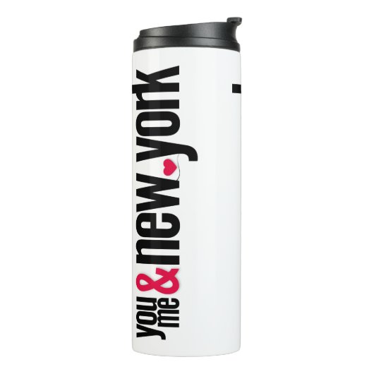 You Me & New York Thermal Tumbler Romantic Travel Thermosbecher (Nach links gedreht)