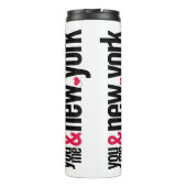 You Me & New York Thermal Tumbler Romantic Travel Thermosbecher (Rückseite)