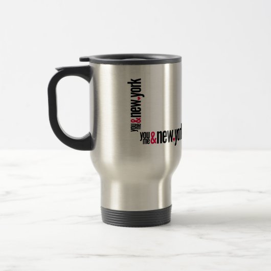You Me&New York Travel Mug Romantic Commuter Gift Reisebecher (Links)