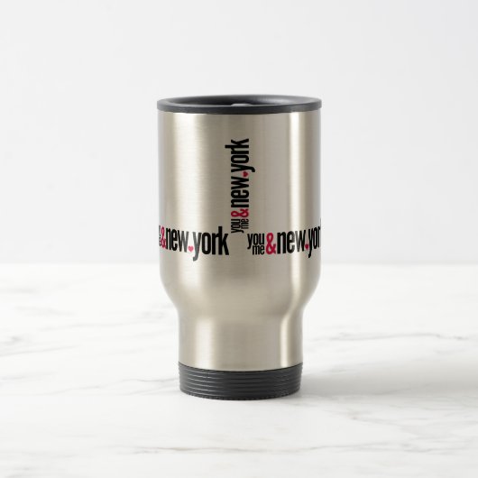 You Me&New York Travel Mug Romantic Commuter Gift Reisebecher (Mittel)