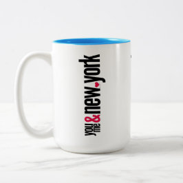 You Me & NY 15oz Classic Coffee Mug Gift Zweifarbige Tasse