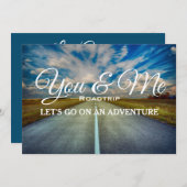 You & Me Roadtrip Einladung (Vorne/Hinten)