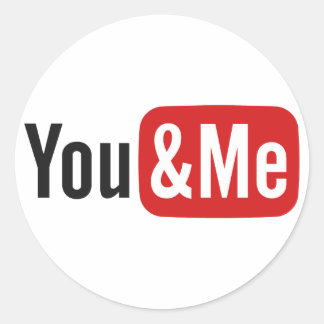 You&Me Runder Aufkleber
