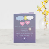 You, Me Under Same Sky, Moon, Sun, Stars Karte (Gelbe Blume)