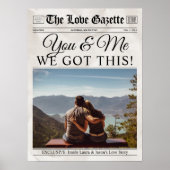 You & Me We Got This Custom Newspaper Wall Art Poster (Vorne)