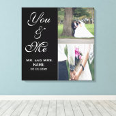 You & Me Wedding Foto Leinwand drucken (Insitu (Holzboden))