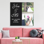 You & Me Wedding Foto Leinwand drucken (Insitu (Wohnzimmer))