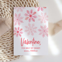 You Melt My Heart Snowflake Kids Valentines Day