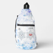 You Melt My Heart Snowflakes Crossbody Bag (Vorderseite)