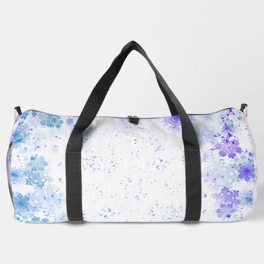 You Melt My Heart Snowflakes Duffle Bag (Rückseite)
