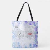 You Melt My Heart Snowflakes Tasche (Vorderseite)