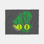 You Mental Health Awareness Green Suicide Preventi Fleecedecke (Vorderseite (Horizontal))