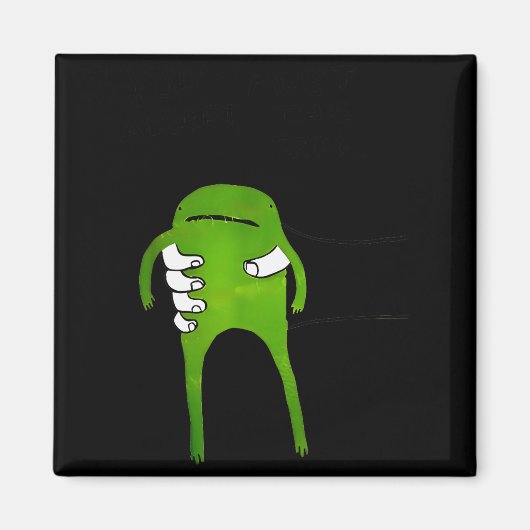 You Must Accept The Frog Funny Meme  Magnet (Vorne)