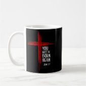 You Must Be Born Again Christian Cross Jesus Bible Kaffeetasse (Links)