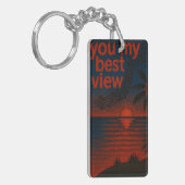 You my best view Keychain Schlüsselanhänger (Vorderseite links)