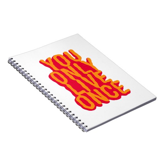 You only live once notizblock (Rechte Seite)
