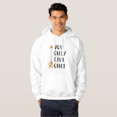 You Only Live Once - YOLO Arrow Design for T-Shirt Hoodie (Vorne ganz)