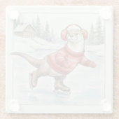 You Otter Be Skating, Glass Coaster Glasuntersetzer (Rückseite)