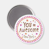 you = phantastischer Magnet (Vorderseite/Rückseite)