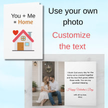 You Plus Me Equals Home Traditionelles Valentinsta