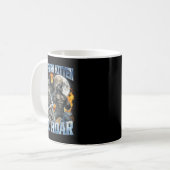 You Purr Kitten I'll Roar Cool Funny Alpha Wolf Me Kaffeetasse (Vorderseite Links)