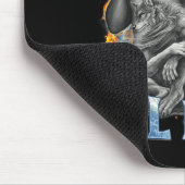 You Purr Kitten I'll Roar Cool Funny Alpha Wolf Me Mousepad (Ecke)