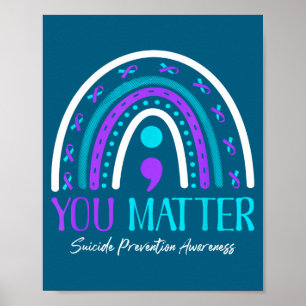 You Rainbow Psychische Gesundheit Selbstmordpräven Poster
