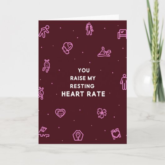 You Raise My Resting Heart Rate Card Karte (Vorderseite)