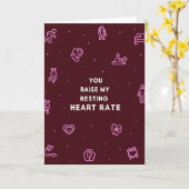 You Raise My Resting Heart Rate Card Karte (Gelbe Blume)