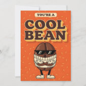 You’re a Cool Bean funny coffee bean pun gift Dankeskarte (Vorderseite)