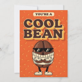 You’re a Cool Bean funny coffee bean pun gift Dankeskarte