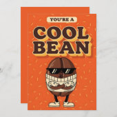 You’re a Cool Bean funny coffee bean pun gift Dankeskarte (Vorne/Hinten)