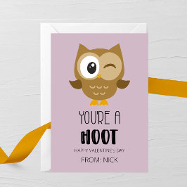 You’re a Hoot Kids Valentine’s Day Card Mitteilungskarte