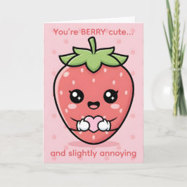 You’re Berry Cute — Funny Valentine’s Day Feiertagskarte
