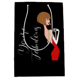 "You re Fabulous" DIVA Geschenktasche Mittlere Geschenktüte