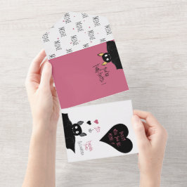 You’re Fangtastic! Fun Funny Bat Pun Proposal Card All In One Einladung